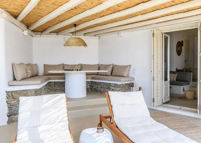 Semesterbostad Supreme House With Views & Pool & Parking Mykonos Town